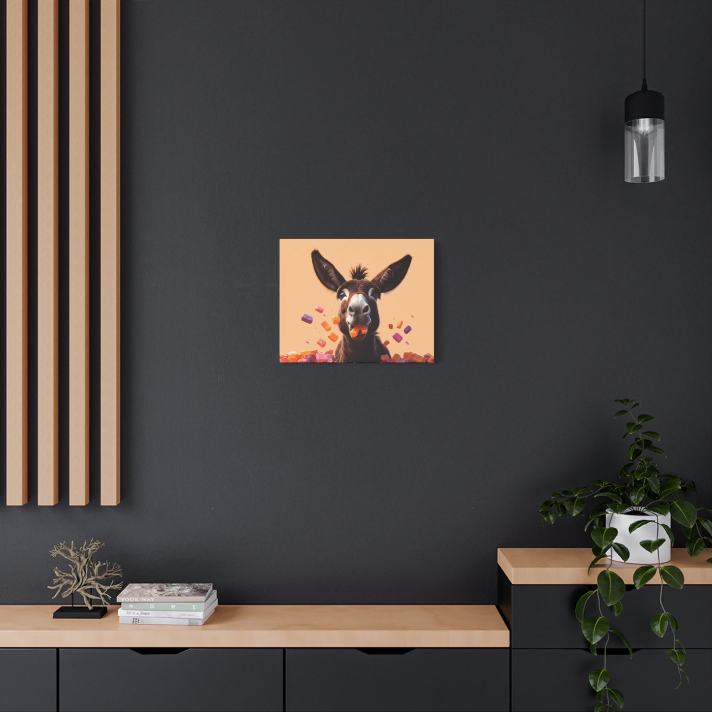Donkey Candy Pop Matte Canvas Wall Art - Chunique Chihuahuas