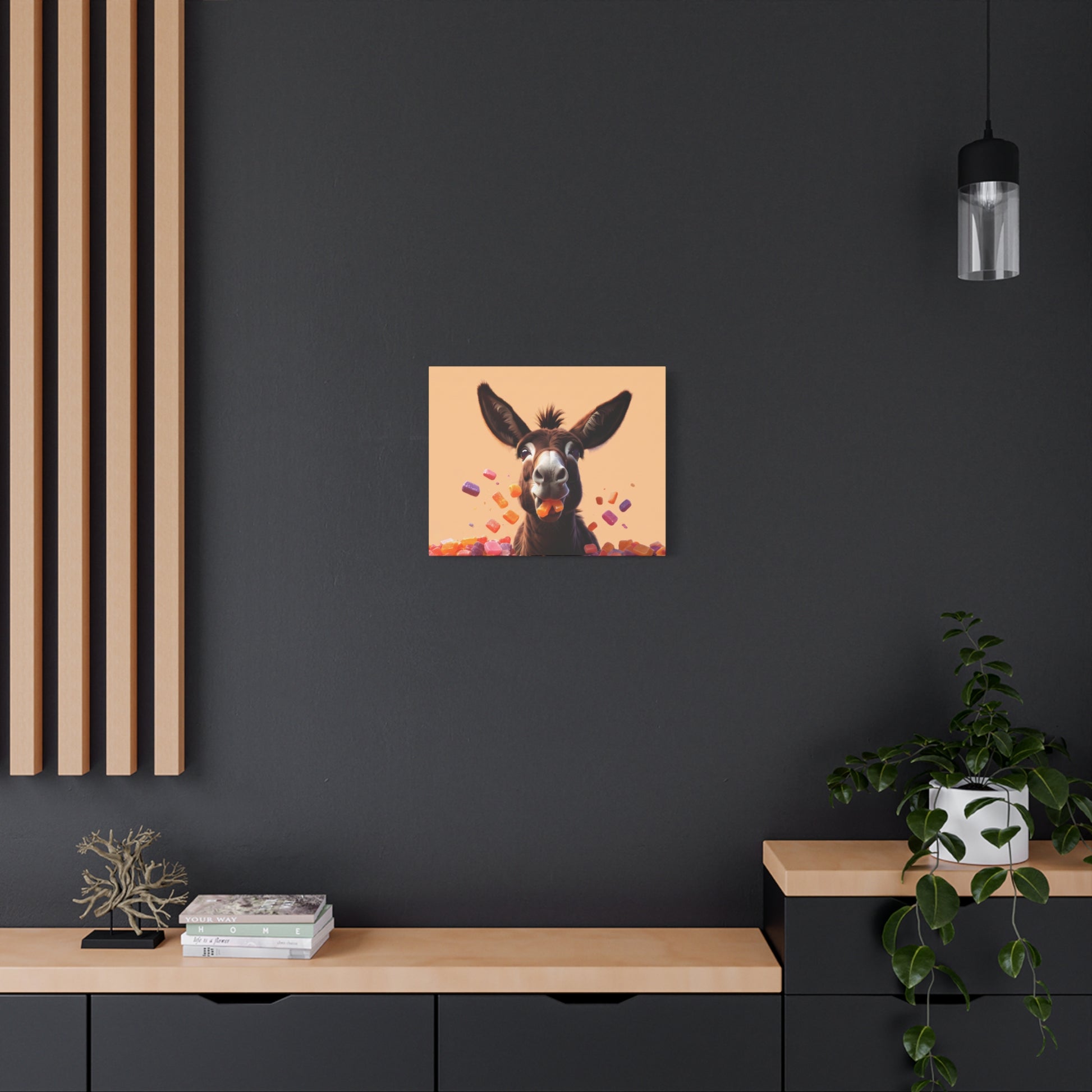 Donkey Candy Pop Matte Canvas Wall Art - Chunique Chihuahuas