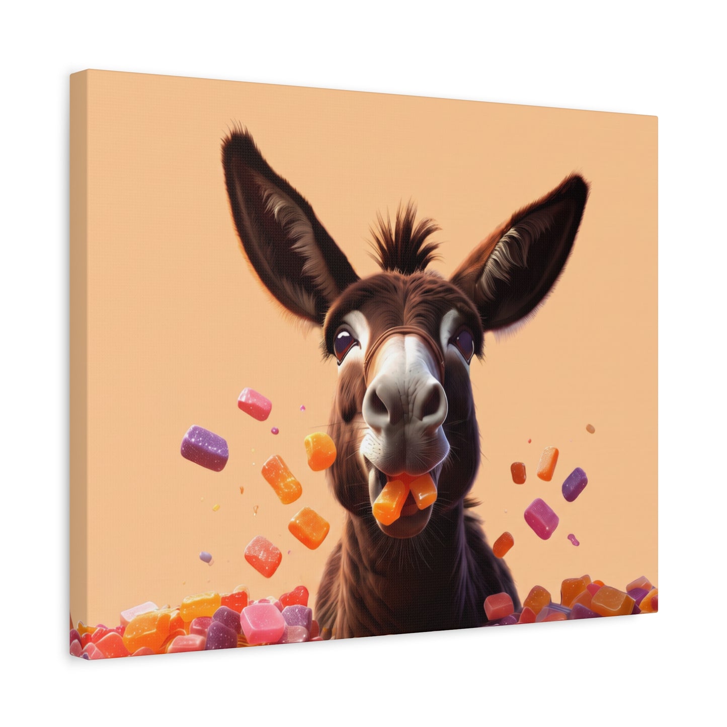 Donkey Candy Pop Matte Canvas Wall Art - Chunique Chihuahuas