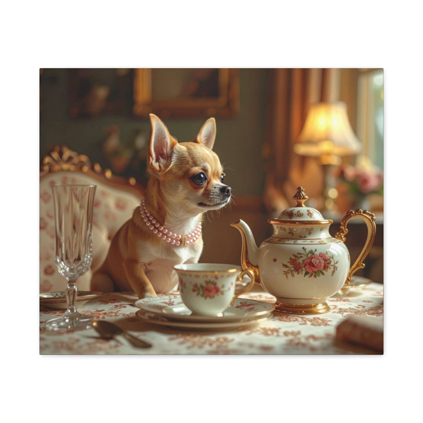 Nursery Thyme: Chihuahua & Teapot - Chunique Chihuahuas