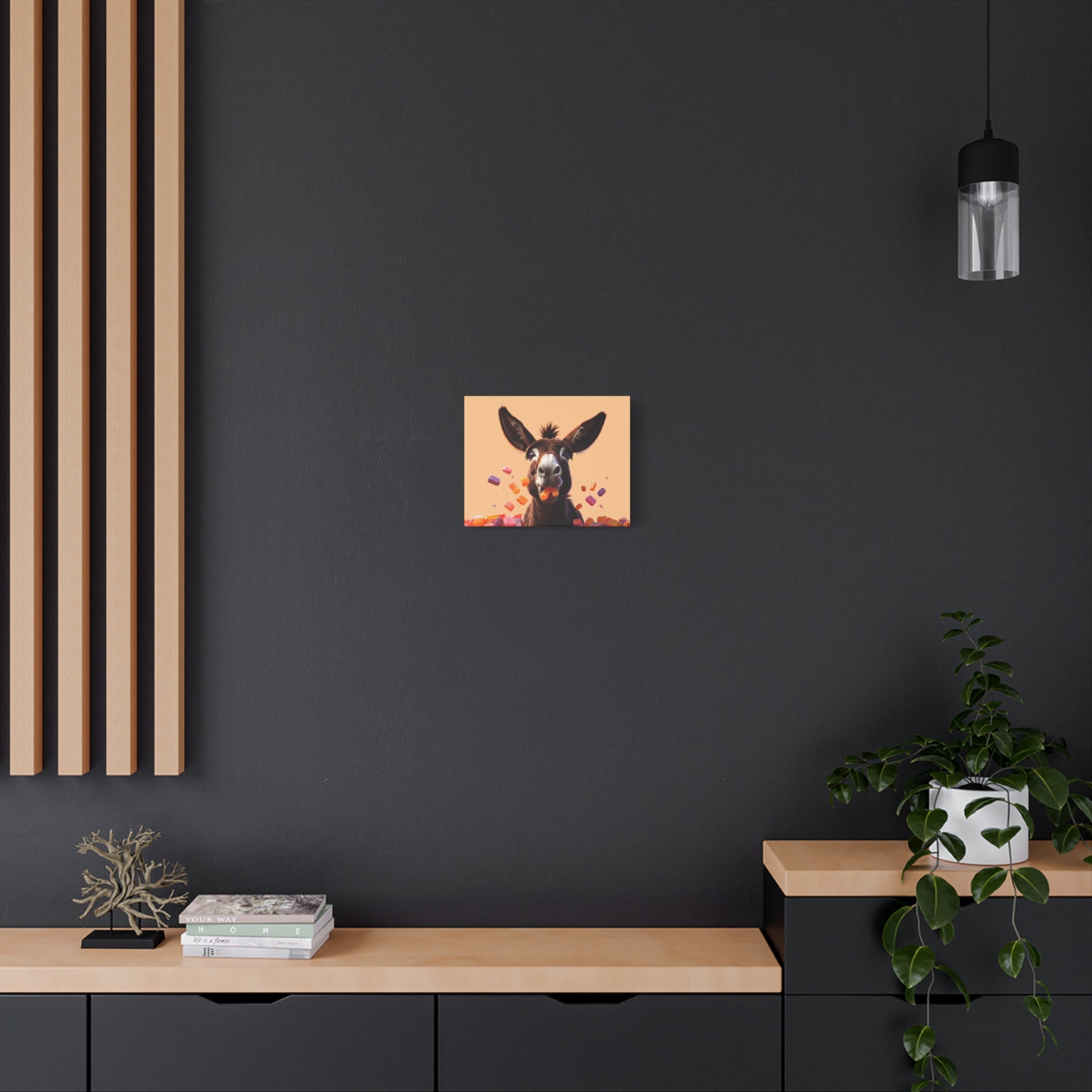 Donkey Candy Pop Matte Canvas Wall Art - Chunique Chihuahuas