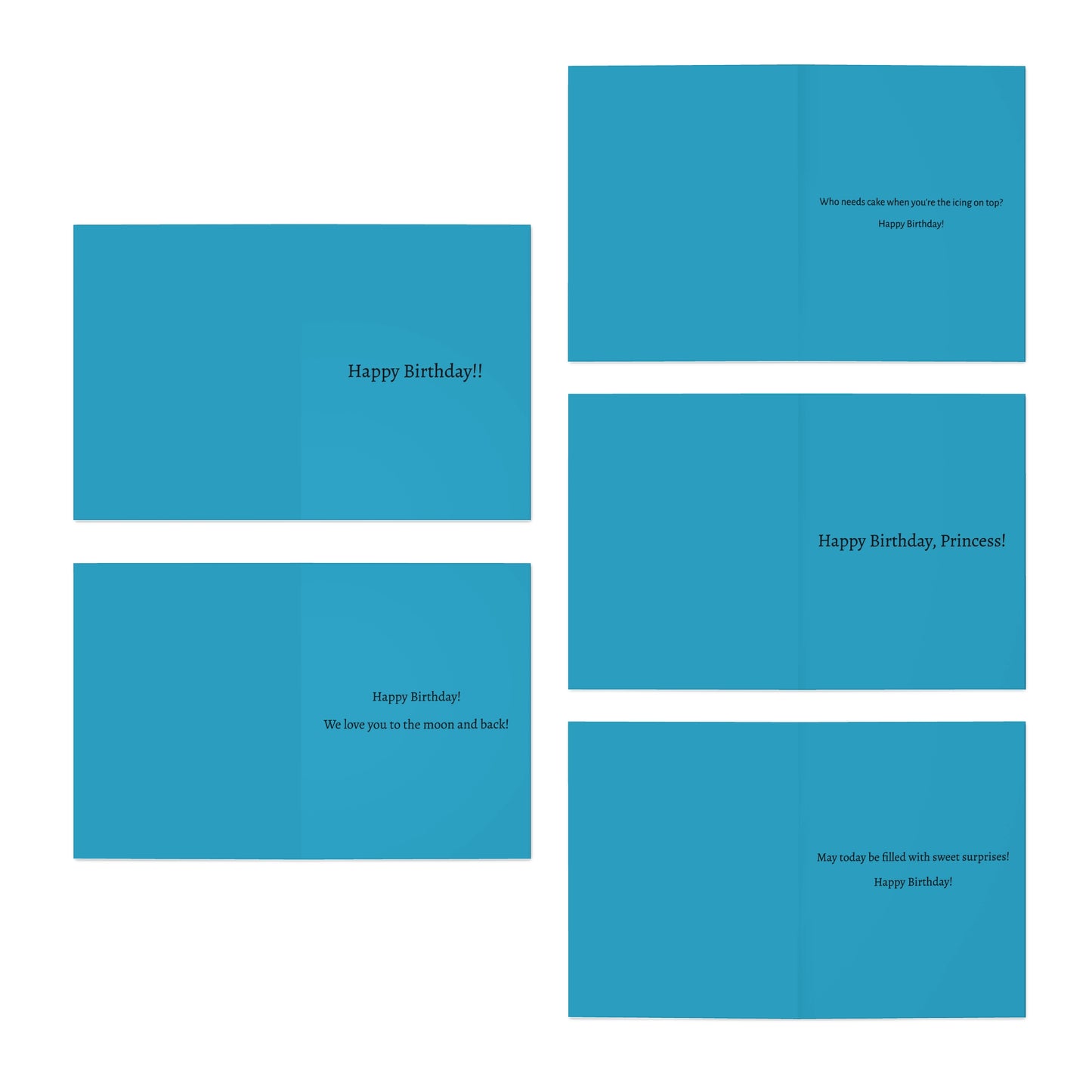 Poodle Birthday Cards (Set of 5) - chunique chihuahuas