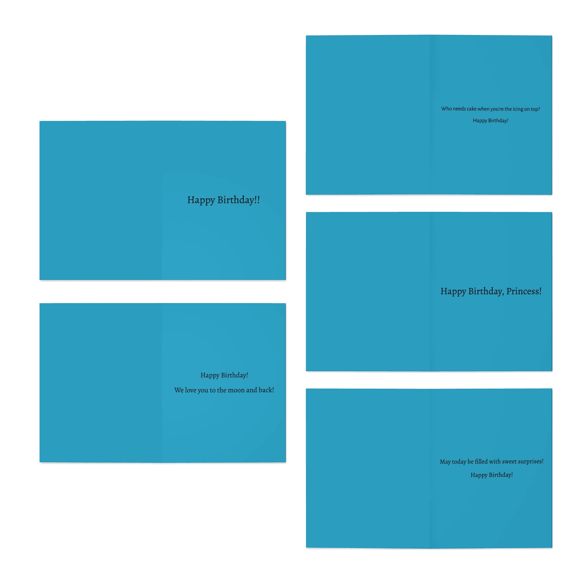 Poodle Birthday Cards (Set of 5) - chunique chihuahuas