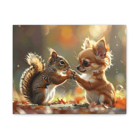 Forest Friends: Chihuahua & Squirrel - chunique chihuahuas