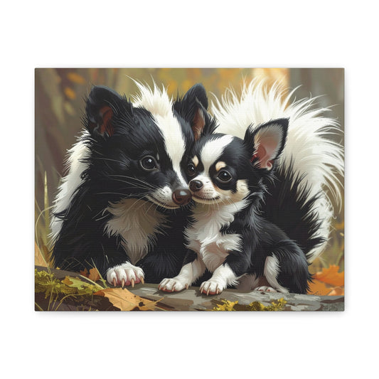 Forest Friends: Chihuahua & Skunk - chunique chihuahuas