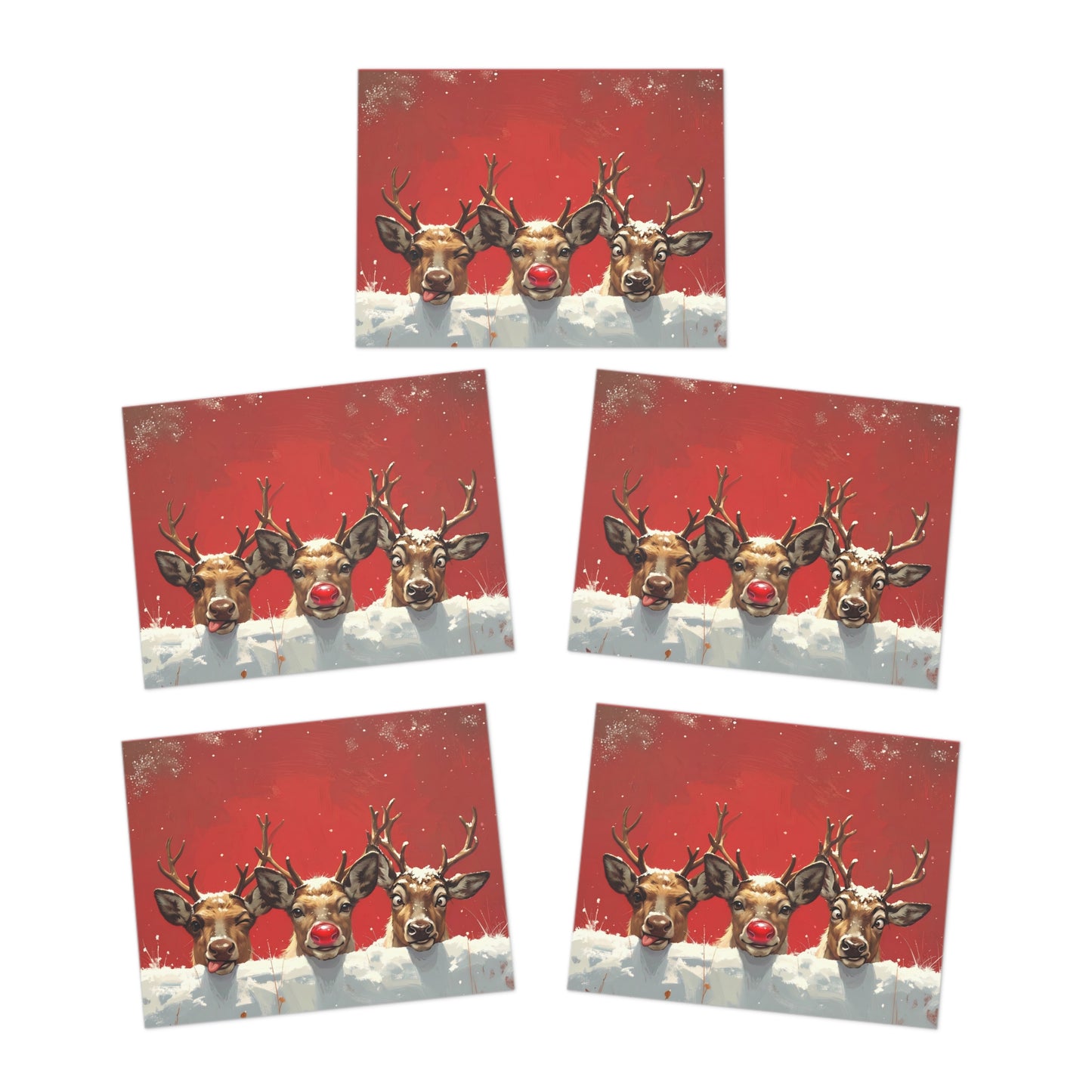 Reindeer Christmas Cards - Chunique Chihuahuas