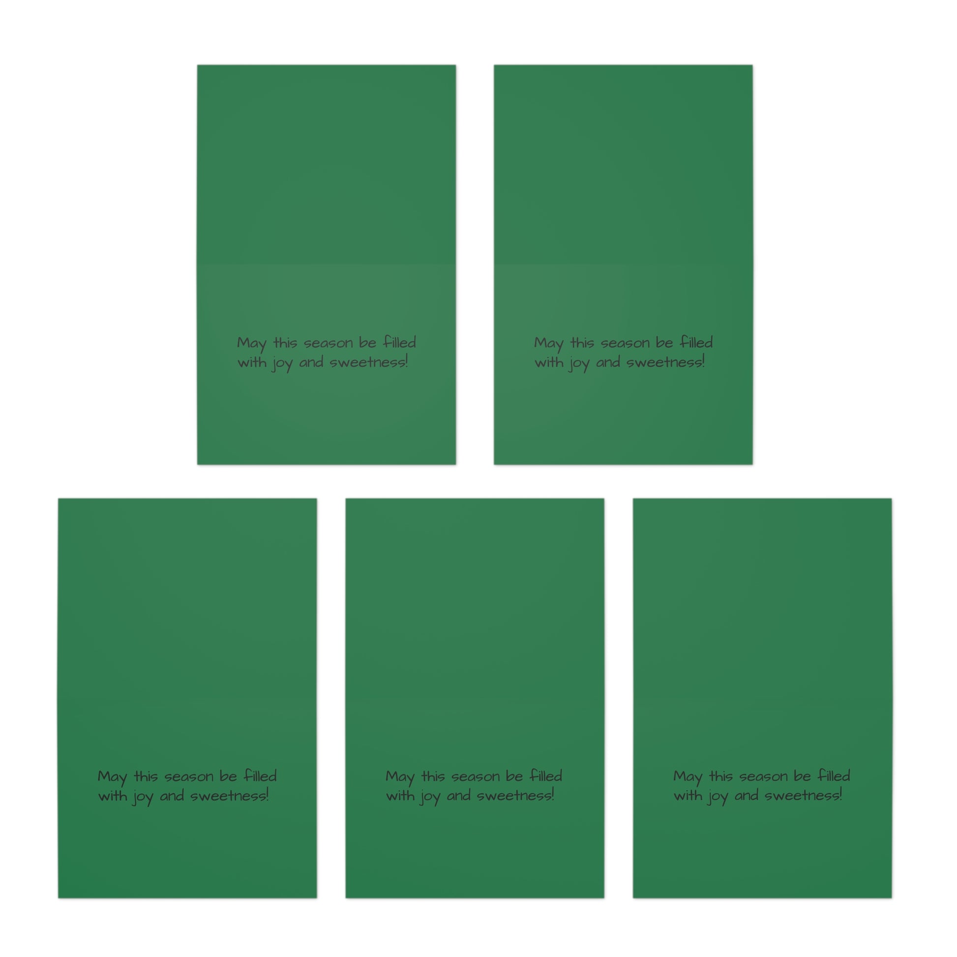 Golden Retriever Puppy Greeting Cards (5-Pack) — "Merry Christmas" Holiday Card Set - Chunique Chihuahuas