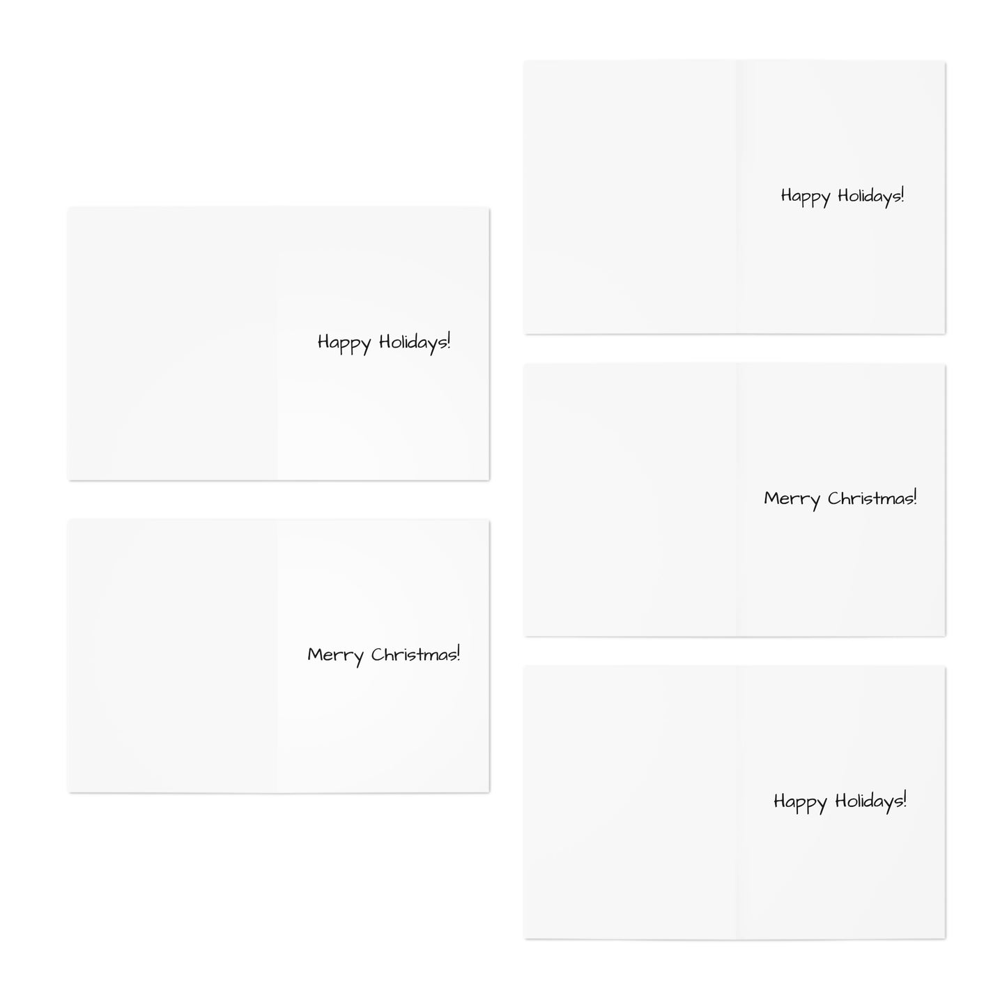 Christmas Chihuahua Greeting Cards — 5-Pack Holiday Dog Cards (Santa, Reindeer, Winter Scenes)