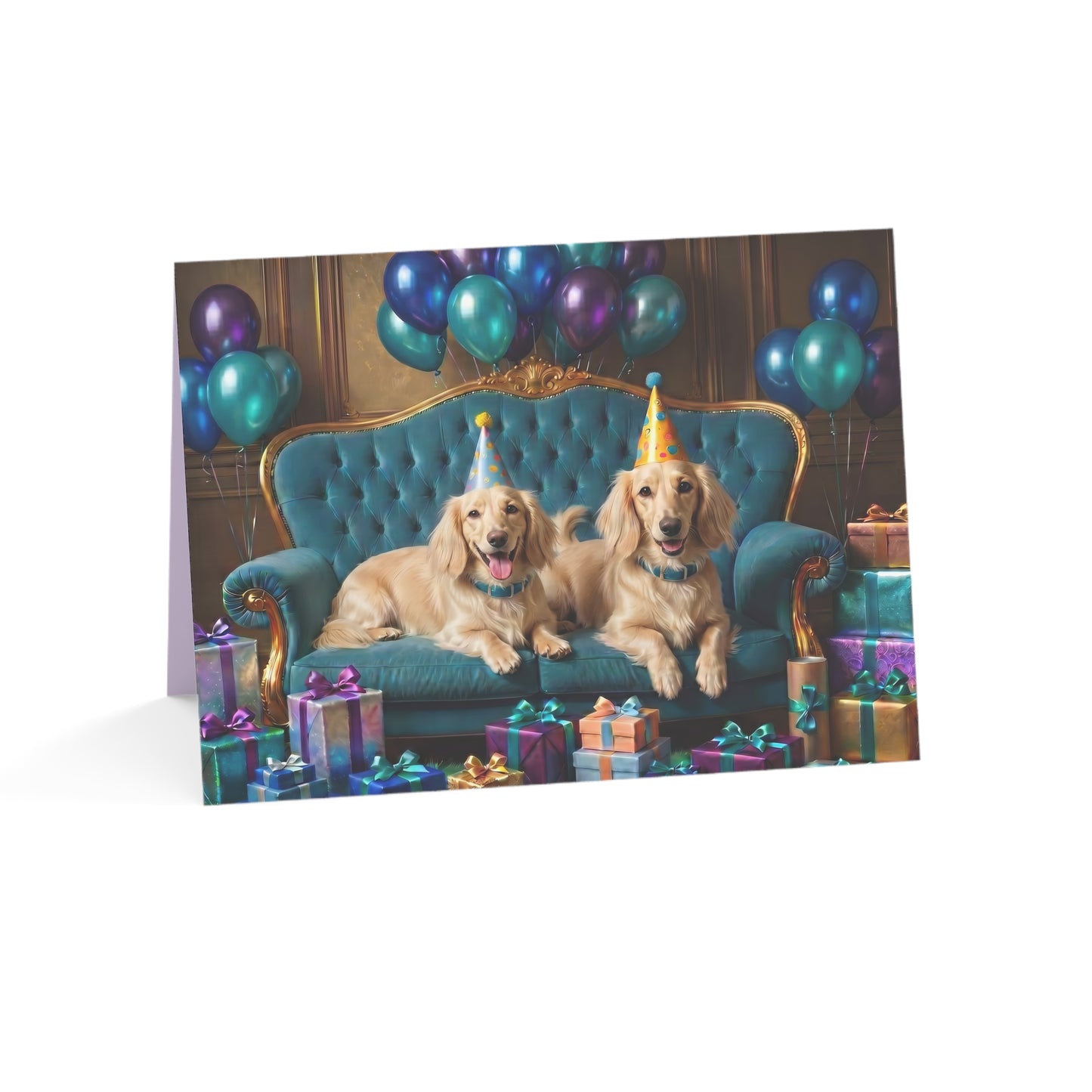 Birthday Dachshund Greeting Card - Single Card