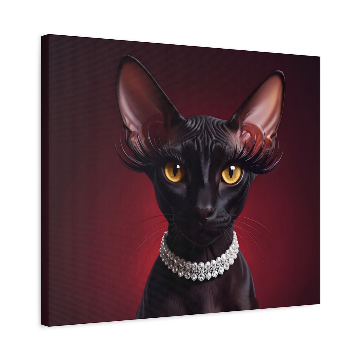Sphynx Cat Canvas — Elegant Sphynx Portrait Wall Art - Chunique Chihuahuas