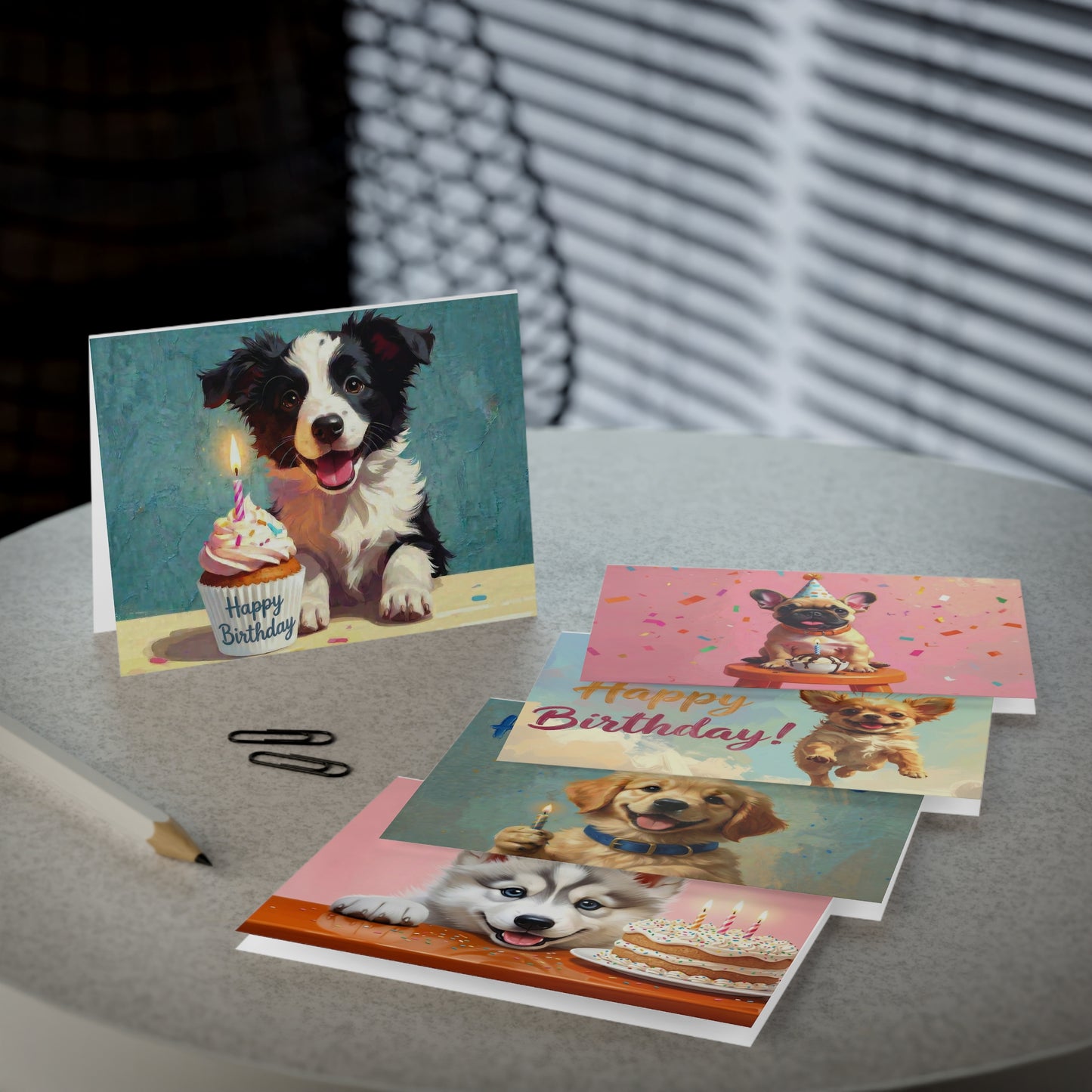 Birthday Puppy Greeting Cards 5-Pack — Cute Dog Birthday Cards (Happy Birthday!) - Chunique Chihuahuas