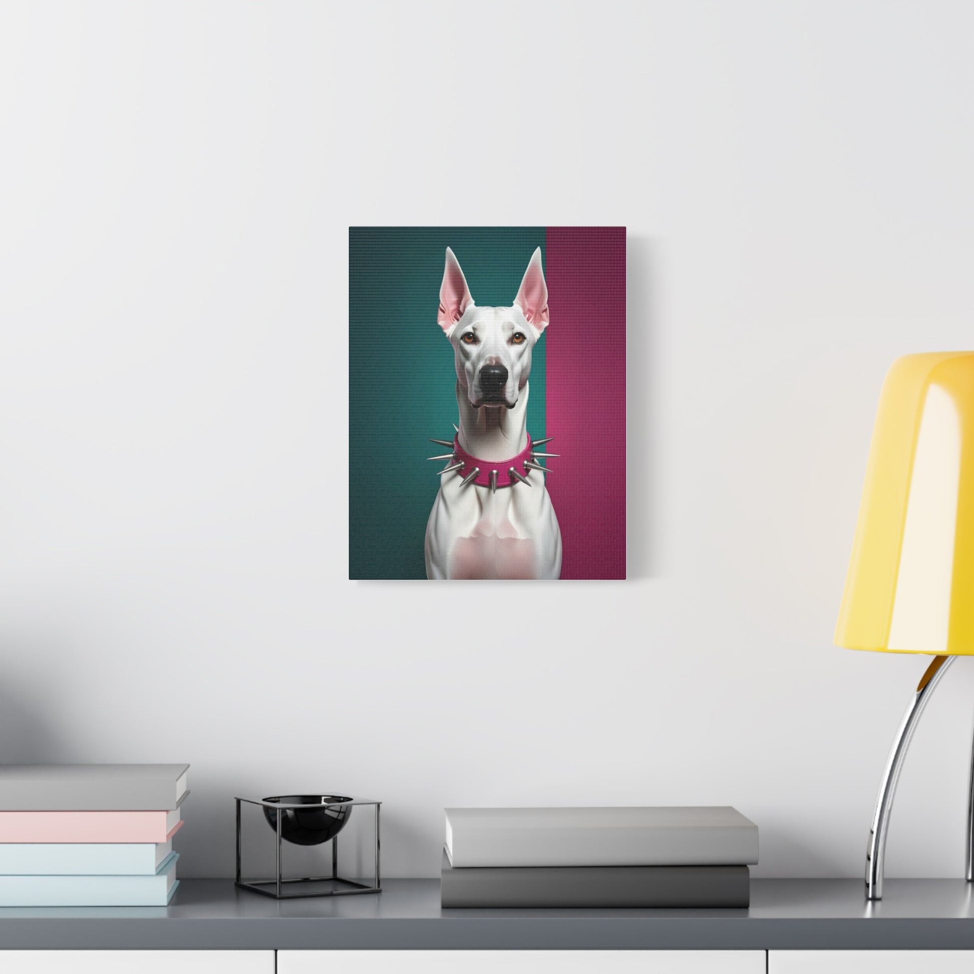 Doting Doberman: Teal & Magenta - chunique chihuahuas